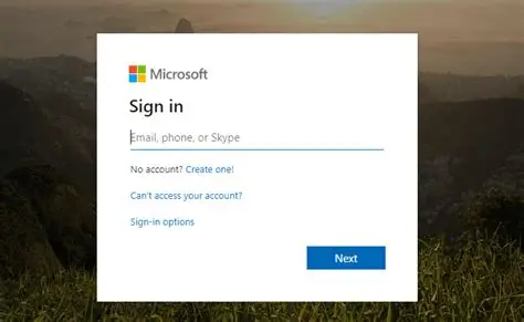 Microsoft 365 login page